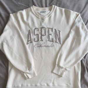 Hollister Cream Sweatshirt- Aspen